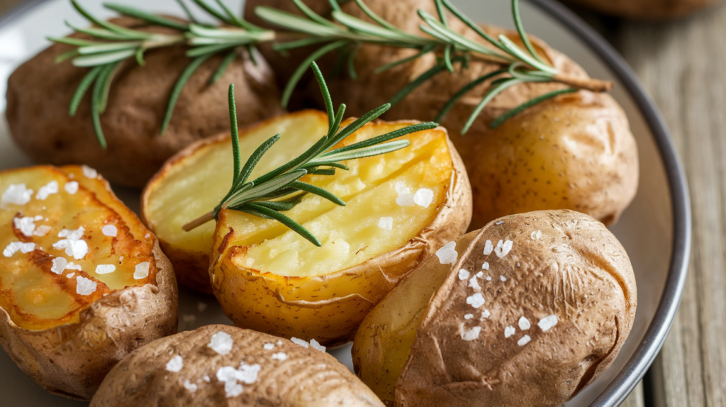 Rohe Kartoffeln in der Heißluftfritteuse